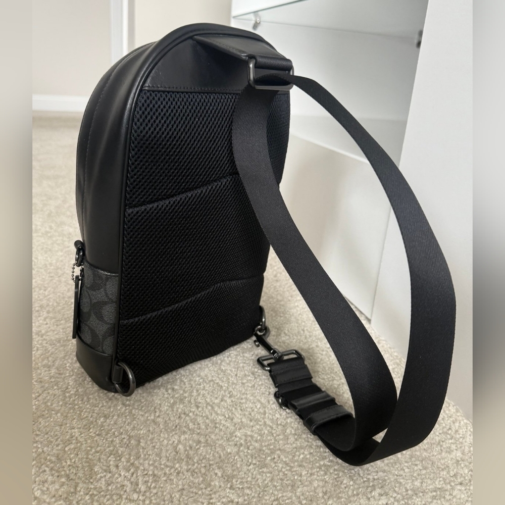 Coach Black Patterned Men's Ethan Bag - Picture 8 of 13